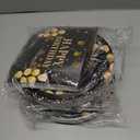 2 x 96PCS 5th Birthday Party Plates Set Black and Gold Theme Decorations Include Black Gold Plates and Napkins Forks for 5 Year Old Boys Girls Birthday Party Supplies Serves 24 Guests