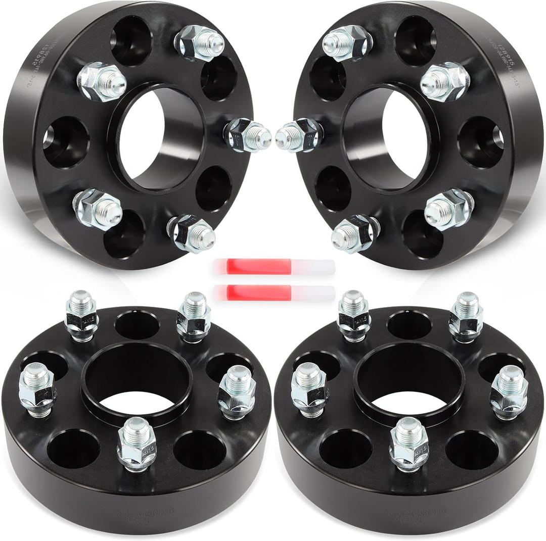 SCITOO 4Pcs Wheel Spacers 1.5" 5x120 Bore 66.9mm Studs 14x1.5 5 Lug Wheel Spacers Adapters Fit for for Chevrolet Equinox for Chevrolet for Malibu for Chevrolet Impala for Chevrolet Camaro Corvette