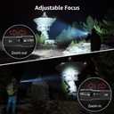 Lighting EVER LED Flashlights High Lumens, Small Flashlight, Waterproof, Adjustable Focus Flash Light for Outdoor, Emergency, AAA Batteries Included, Tactical & Camping Accessories