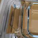 8-Piece Deep Glass Baking Dish Set with Plastic lids,Rectangular Glass Bakeware Set with Lids, Baking Pans for Lasagna, Leftovers, Cooking, Kitchen, Freezer-to-Oven and Dishwasher, Gray