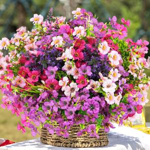 trytuny Artificial Flowers for Outdoor, UV Resistant Realistic Fake Flowers and Faux Plants for Indoor Outdoor, Garden Patio Porch Window Box Decor All Year (20pcs - Mixed Color)