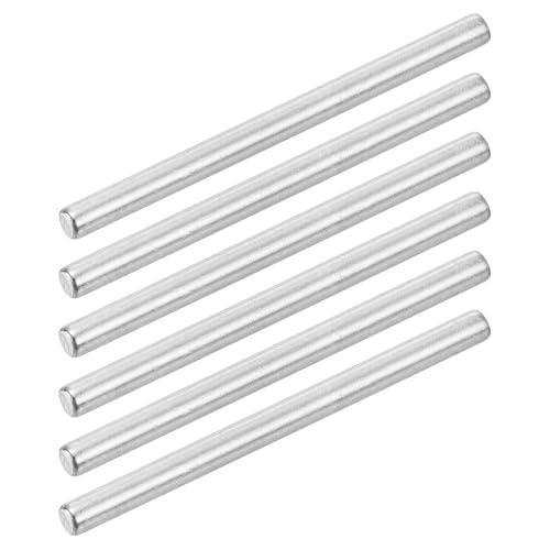uxcell 50Pcs 2.5mm x 35mm Dowel Pins 304 Stainless Steel Support Shelves Pegs Fasten Elements Assortment Kit, Silver