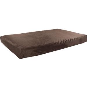 Orthopedic Dog Bed - 2-Layer Pet Bed for Floor, Kennel, or Crate with Removable Washable Cover - 46x27 Dog Bed for Large Dogs by PETMAKER (Brown)
