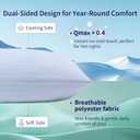 DOWNCOOL Cooling Pillow Queen Size Set of 2, Adjustable Shredded Memory Foam Pillows for Sleeping, Cool Bed Pillows for Hot Sleepers, Supportive Firm Pillow for Side Back Stomach Sleepers, 20X30