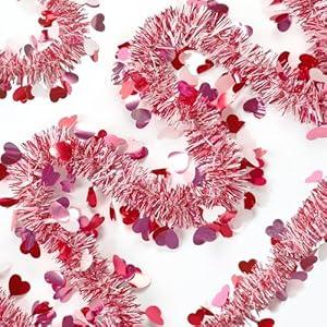 33 FT Easter Tinsel Garland, Colorful Egg Metallic Tinsel Garland with Confetti Spring Twist Tinsel Garlands Spring Hanging Decorations Easter Ornaments for Tree Door Mantel Fireplace Party Supplies 