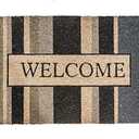 NoTrax, Welcome Gray, Vinyl-Backed Natural Coir Doormat, Entry Mat for Indoor or Outdoor Use, 18"x30", C12 (C12S1830WG)