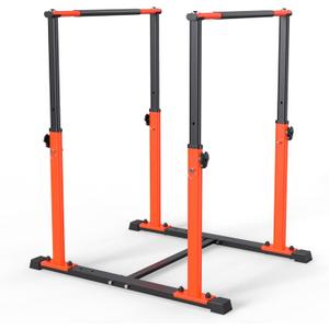 Dip Bar Station Functional Fitness Workout Dip bar 3 Level Adjustable Height Dip Stand 400lbs Heave Duty Dip Station for Full Body Workout Fitness