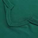 PALINDA Women Fitted Long Sleeve Shirts Ribbed Notch V Neck T Shirts Layering Tee Tops Cotton Dark Green S (S)