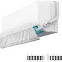 DDongdongqiang Adjustable AC Air Flow Deflector, Air Conditioner Deflector, Mini Split Vent Deflector, Anti-Direct Blowing Shield for Wall-Mounted Air Conditioners