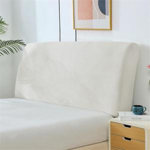 Stretch Headboard Slipcover, Elastic Bed Protector for Bedroom Decor, Full Coverage, White (71"x27" / 180x70 cm Size)