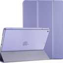 ProCase for iPad 9th/ 8th/ 7th Generation Case 10.2 Inch (2021/2020/2019 Release), 10.2 iPad Case 9th/ 8th/ 7th Gen Cover, Slim Smart Cover with Translucent Hard Shell Back -Lightpurple