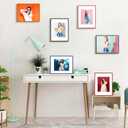 Set of 2 Orange 11x14 Aluminum Picture Frames with Mat for 8x10 Photos - Durable HD Plexiglass for Superior Clarity - Versatile Colorful Metal Frames Ideal for Wall Mounting Vertically or Horizontally