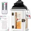 Memorial Lantern - Bereavement Sympathy Gifts for Loss of Loved One Memorial Gifts for Loss of Mother Loss of Father Remembrance Gifts Thoughtful Funeral Gifts with LED Candle and Remote