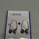 Wantek RJ9 Telephone Headset with Microphone Noise Cancelling, Office Phone Headset Compatible with Plantronics S12 Polycom VVX310 VVX410 VVX411 Avaya 1416 ShoreTel 230 Allworx NEC Landline Phones (602S)
