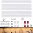 SIBI Under Cabinet LED Lights, 5 Pack 12 Inch Dimmable Warm White 3000K Under Counter Lighting for Kitchen, 1650LM
