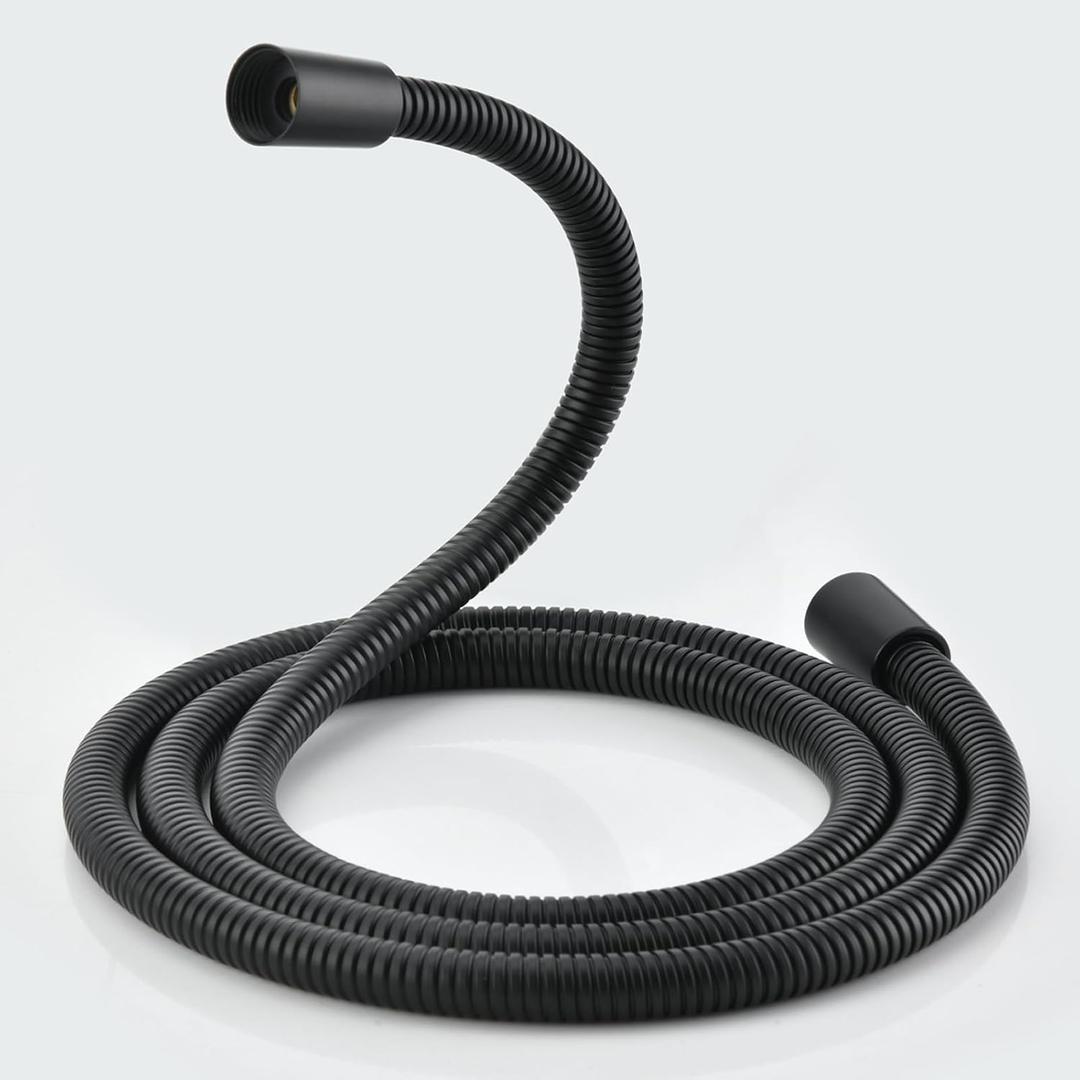 59 Inches 304 Stainless Steel Shower Hose Replacement Black | Anti-kink Hand Held Shower Head Hose Extra Long,High Pressure Sprayer Bidet Hose,Flexible Extension Rv Shower Hose
