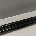 Pushglossy 2 Pcs 36" Kerf Door Sweep Double Bubble Kerf Black