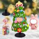 Handcrafted Christmas Clothes for LABUBU Dolls(NO Doll) , Handmade Outfit with Dolls Stand and Gift Package for Big Doll (Green, XL) (XL-8-18inch)