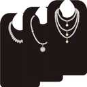 Adult Bibs for Women Washable Waterproof Adult Bib for Eating with Crumb Catcher (Pearl Necklace Bibs -3 Pack)