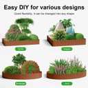 Land Guard Corrugated Garden Edging Border, 6"25' Landscape Paver Edging, Tall Landscape Edging, Fence for Garden, Flower Bed, Lawn and Landscape Edging (Red Rust)