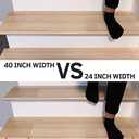 6x40 Non-Slip Stair Treads Tape (14-Pack)  Clear Anti-Slip Grip Strips