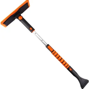 41" Ice Scrapers for Car Windshield and Extendable Snow Brush with Foam Grip and 360° Pivoting Brush Head for Christmas Car Auto Truck SUV