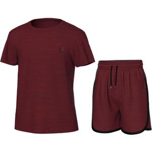 Girls' Clothing Sets, Athletic T-Shirt and Short Outfits Performance Activewear Cute Summer Girls Fashion Size 5-14 (7-8)