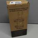 SWTYMIKI Over the Door Shower Caddy Hanging with Double Soap Holder, Hanging Shower Organizer with 16 Hooks, No Drilling Shower Shelves Over Door, Bathroom Rack and Storage, Black