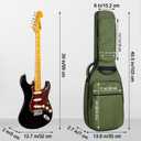 MUZNOTE Guitar Bag Electric Case Reinforced 0.7 In Thick Sponge Soft Padded Guitar Case with 3 Pockets Electric Guitar Gig Bag, Neck Cradle,Back Hanger Loop for 39 Electric Guitars
