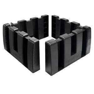 4PCS Multipurpose Cargo Organizer Blocks, Plastic Cargo Storage Organizer Blocks for Wool Carpet Trunk, Grocery Trunk Divider Cargo Containment System for Car SUV Van Trunk