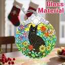 Christmas Ornaments Black Cat Ornaments for Christmas Tree, Xmas Decorations, Holiday Decor, Gift Ideas, Housewarming, Holiday & Xmas Gifts for Cat Lovers
