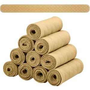 Toulite 10 Pcs Cotton Bra Liners Boob Sweat Pads 3 Layer Rectangle Under Bra Pads Sweat Liners for Women Sweating Supplies (XX-Large, Khaki)