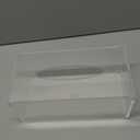 Acrylic Tissue Box Cover, Clear Tissue Box Holder, PITBVO Facial Napkin Dispenser Holder Case Dryer Sheet Holder for Car, Bathroom, Kitchen, Office, Living Room, Home, Laundry, Counter Hotel Use (9.85"L x 5.1"W x 4.5"H)