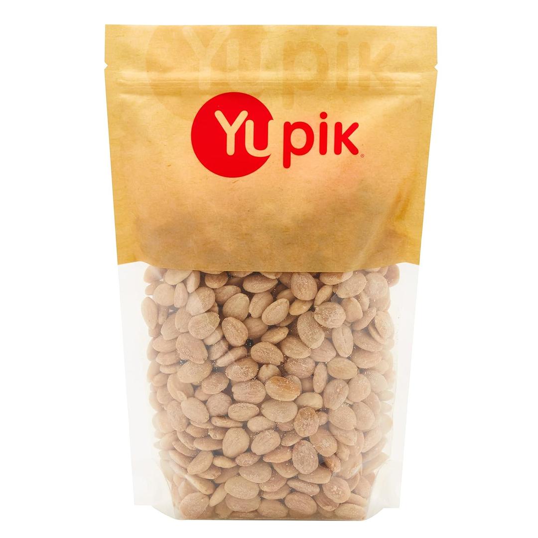 Yupik Roasted Sea Salted Marcona Almonds, 2.2 lb (35.2 oz), Gluten-Free, Vegan, Kosher, Whole Nuts, Salted, Skinless, Blanched, Seasoned Nuts, With Sea Salt, High in Fiber, Savory Snacks (EXP 03/19/27)