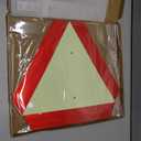 2026 Upgraded Glow in The Dark Slow Moving Vehicle Sign, Aluminum Slow Moving Vehicle Triangle Signs, Suitable for Vehicles, Golf carts, Tractors, And Other Outdoor Accessories (Red with Mounting Bracket)