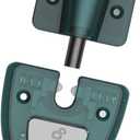 Magnetic Door Stoppers Without Drilling Silents Floor Mount Portable Door Holders for Bottom of Door Adhesive or Screws (Dark Green)