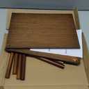 Cabinet Organizer Shelf(Set of 2),Kitchen Counter Shelves,Bamboo Spice Rack Countertop and Cabinet,Stackable Expandable,Medium(Brown) (11.8"W)