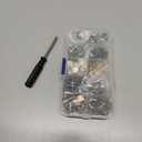 YORANYO 150 Sets 8MM Chicago Screws Leather Rivets for Fabric Chicago Binding Screws Buttons Metal Studs Rivets for Decorate and Repair Belts Bags Shoes Purse Dog Collar Leather Craft (Mixed Color)