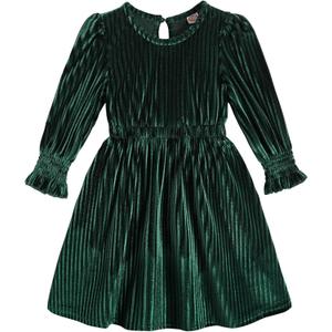 Toddler Baby Girl Dress Ruffle Long Sleeve Floral Dresses Casual Fall Winter Outfits for Girls (2-3T, Green)