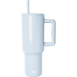 Simple Modern 40 oz Trek Tumbler with Handle and Straw Lid | Cup Holder Friendly Insulated Stainless Steel Travel Mug | Ice Melt