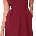 Women's Deep V Neck Adjustable Spaghetti Straps Summer Dress Sleeveless Sexy Backless Party Dresses, XL