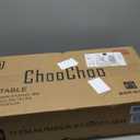 ChooChoo Side Table Living Room, Narrow End Table with Drawer and Shelf, 3-Tier Sofa End Table for Small Space, White