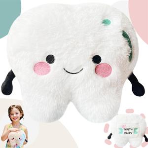 Uoozii Non-Shedding 8" | 1lb Tooth Fairy Pillow, Microwavable & Weighted Plush Holder, Warm Gifts for Girls & Boys