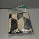 GRANNY SAYS Indoor Doormat, 27" x 17", Non-Slip Front Door Mats, Outdoor Welcome Mat Washable, Low Profile Indoor Mats for Entryway, Floor Inside Back Door Mat (Black/Tan)