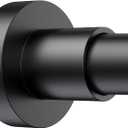 BRIOFOX Shower Curtain Rod Adjustable 18-78 Inch, Stainless Steel Spring Tension Shower Rod No Drilling Non Slip, Matte Black (18-78 Inch, Matte Black)