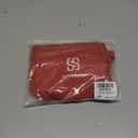 SUUKSESS Women Sexy Mesh Sheer Crop Tank Tops Sleeveless Ruched Going Out Tops (Orange Red)