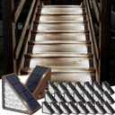Solar Step Lights for Outside, 24-Pack Waterproof IP67 Deck Lights for Staircase, Patio, Front Step (Cool White)