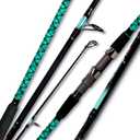 Fiblink Surf Fishing Rod 4 Piece Portable Travel Surf Spinning Rod Carbon Fiber Saltwater Fishing Rod 12ft