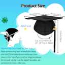 Unisex Adult Matte Graduation Cap and Gown Set with Honor Cord Gold Stoles for College School Bachelor Graduates (Black)