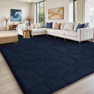 Sour Lemon 8x10 Area Rugs for Living Room, Soft Large Area Rug Fluffy Grey Rugs for BedroomMachine Washable Area Rug Non Slip Carpet Rug for Living Room Playroom Kids Room Home Decor